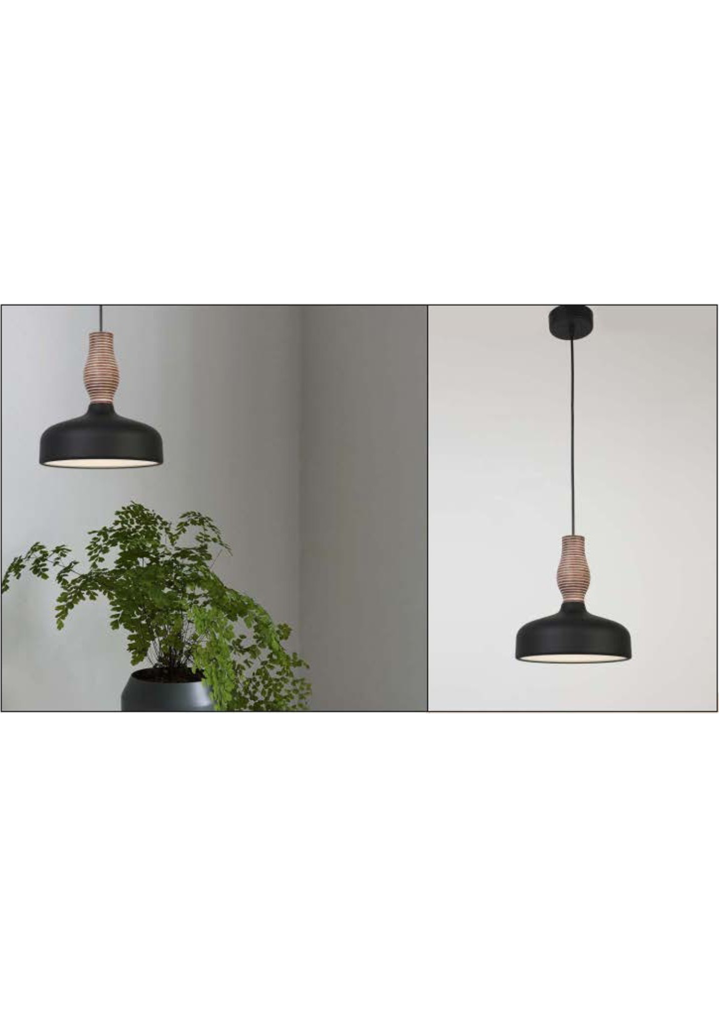 Beyond Lights - Black Pendant Lamp- GL